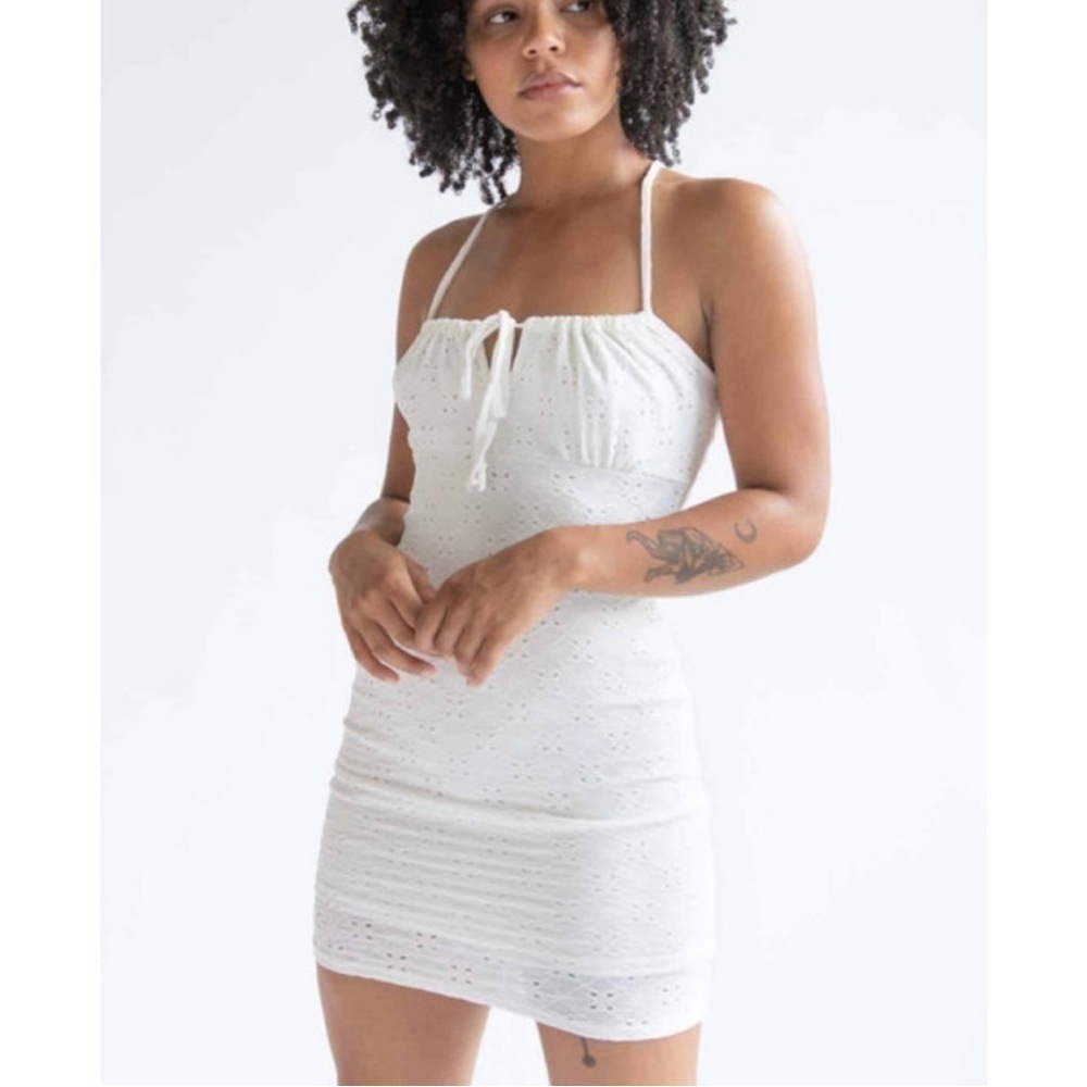 🐣SHEIN Elegant White Mini Dress
